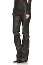view 3 of 6 Deconstructed Flared Pants in Brown