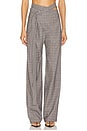 view 1 of 6 Signature Wrap Suit Pants in Grey