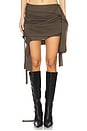 view 1 of 6 Drape Lounge Mini Skirt in Green