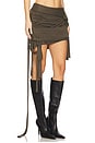 view 2 of 6 Drape Lounge Mini Skirt in Green