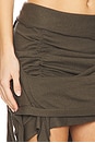 view 6 of 6 Drape Lounge Mini Skirt in Green