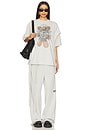 view 5 of 5 Deconstructed Oversized T-Shirt in Grey