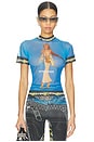 view 1 of 4 Oversized Mesh Tee in Julien Ceccaldi Print