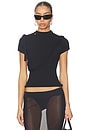 view 1 of 5 Deconstructed Knit Tee in Black