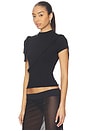 view 3 of 5 Deconstructed Knit Tee in Black