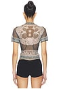 view 3 of 4 Mesh T-shirt in Black
