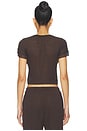 view 3 of 4 Linen T-shirt in Brown