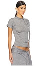 view 2 of 5 스트랩 티셔츠 in Grey
