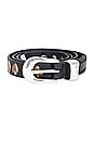 view 3 of 3 2 Cm Card Deck Belt in Black Bridle Leather