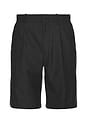 view 1 of 3 Borrowed Shorts in Premium Charcoal Office Wool