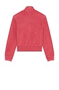 view 2 of 3 Mob Full Zip Mock Neck Sweatshirt in Red Sun Fade Hefty Fleece