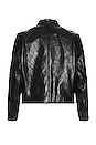view 2 of 5 CHAQUETA in Top Dyed Black Leather