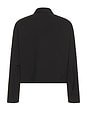 view 4 of 4 CHAQUETA LANA MINI in Black Worsted Wool