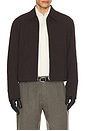 view 1 of 4 Mini Jacket in Obscura Brown Imprint Wool