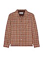 view 1 of 3 Heusen Shirt in Rust Check