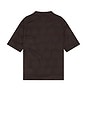 view 2 of 3 Heusen Shirt Shortsleeve in Dotted Print Cotton Silk