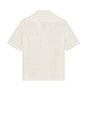 view 2 of 3 Heusen Short Sleeve Shirt in White Flower Embroidery