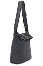 view 3 of 6 Sling Bag in Black Enzyme Canvas