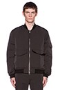 view 1 of 5 BLOUSON BOMBER PATCH POCKET BOMBER WAVE in Black