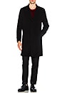 view 1 of 5 Unconstructed Classic Wool Coat in Black