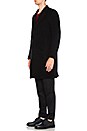 view 4 of 5 Unconstructed Classic Wool Coat in Black