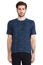 view 1 of 3 Weave Tear Tee in Indigo