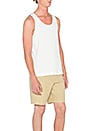 view 2 of 4 Singlet Tank in White