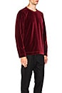 view 2 of 4 T-SHIRT VELOURS MANCHES LONGUES in Red