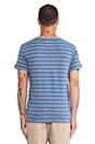 view 3 of 4 Indigo Pocket Tee in Red Stripe