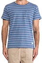 view 4 of 4 Indigo Pocket Tee in Red Stripe