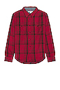 view 1 of 3 Blanket Button Down Shirt in Dusty Red Cusco Plaid