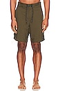 view 3 of 3 Apex Hybrid By Kelly Slater Swim Short in Olive Night