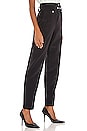 view 2 of 4 PANTALON TAILLE PAPERBAG JESSE in Black