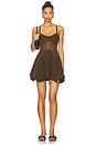 view 1 of 3 Cassandra Mini Dress in Olive Brown