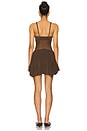 view 3 of 3 Cassandra Mini Dress in Olive Brown