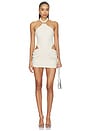 view 1 of 3 Dione Mini Dress in Light Beige
