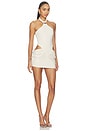 view 2 of 3 Dione Mini Dress in Light Beige