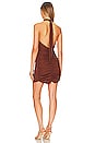 view 3 of 3 MINIVESTIDO CELINE in Chocolate Brown