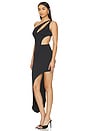 view 3 of 4 Gisele Cut Out Dress in Black Caviar