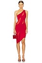 view 1 of 4 Curve Mini Dress in Cherry Red