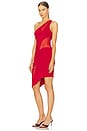 view 3 of 4 Curve Mini Dress in Cherry Red