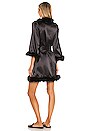 view 4 of 4 Candice Feather Kimono in Black Caviar