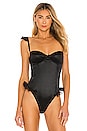 view 1 of 4 Sadie Bodysuit in Black Caviar
