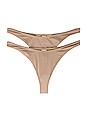 view 1 of 6 Hannah 2 Pack Thong in Nude