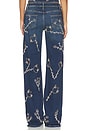 view 4 of 6 Nova Embellished Denim Jean in Dark Wash Denim