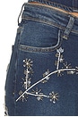 view 6 of 6 Nova Embellished Denim Jean in Dark Wash Denim