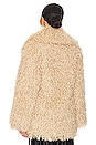 view 4 of 5 Nora Faux Fur Jacket in Light Tan