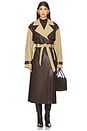 view 1 of 3 MANTEAU BETTY in Tan & Brown