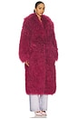 view 3 of 4 Thea Maxi Coat in Cherry Lacquer