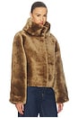 view 4 of 5 Tuva Fur Jacket in Brown